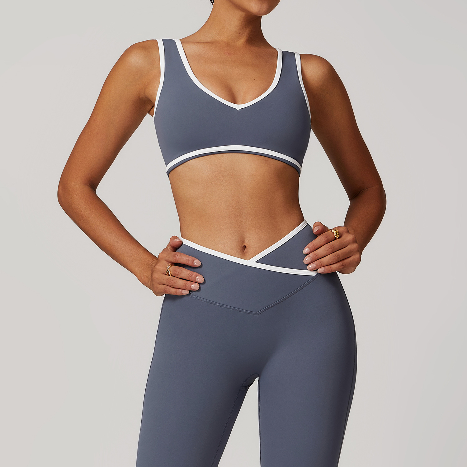 Yoga Fitness Up - Soutien-gorge de sport à col en