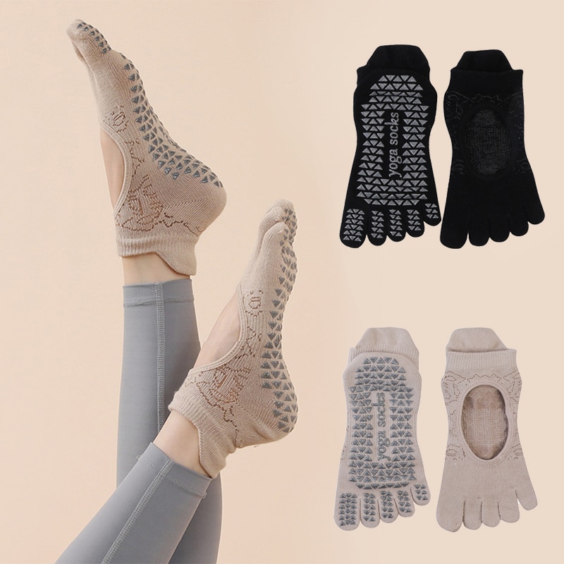 Yoga Fitness Dance - Chaussettes de yoga coordonnantes à cinq