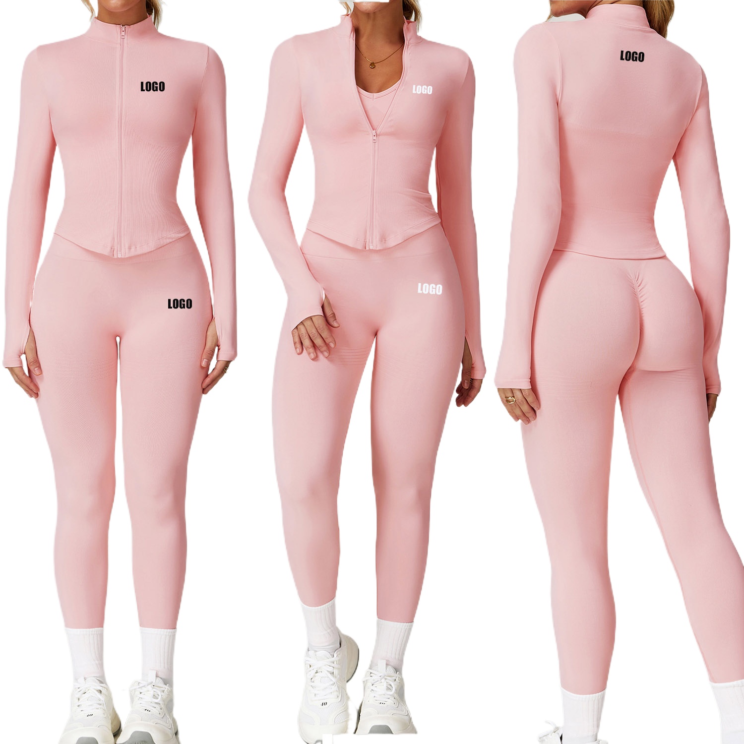 Yoga Fitness Logo - Vêtements de sport yoga sans couture