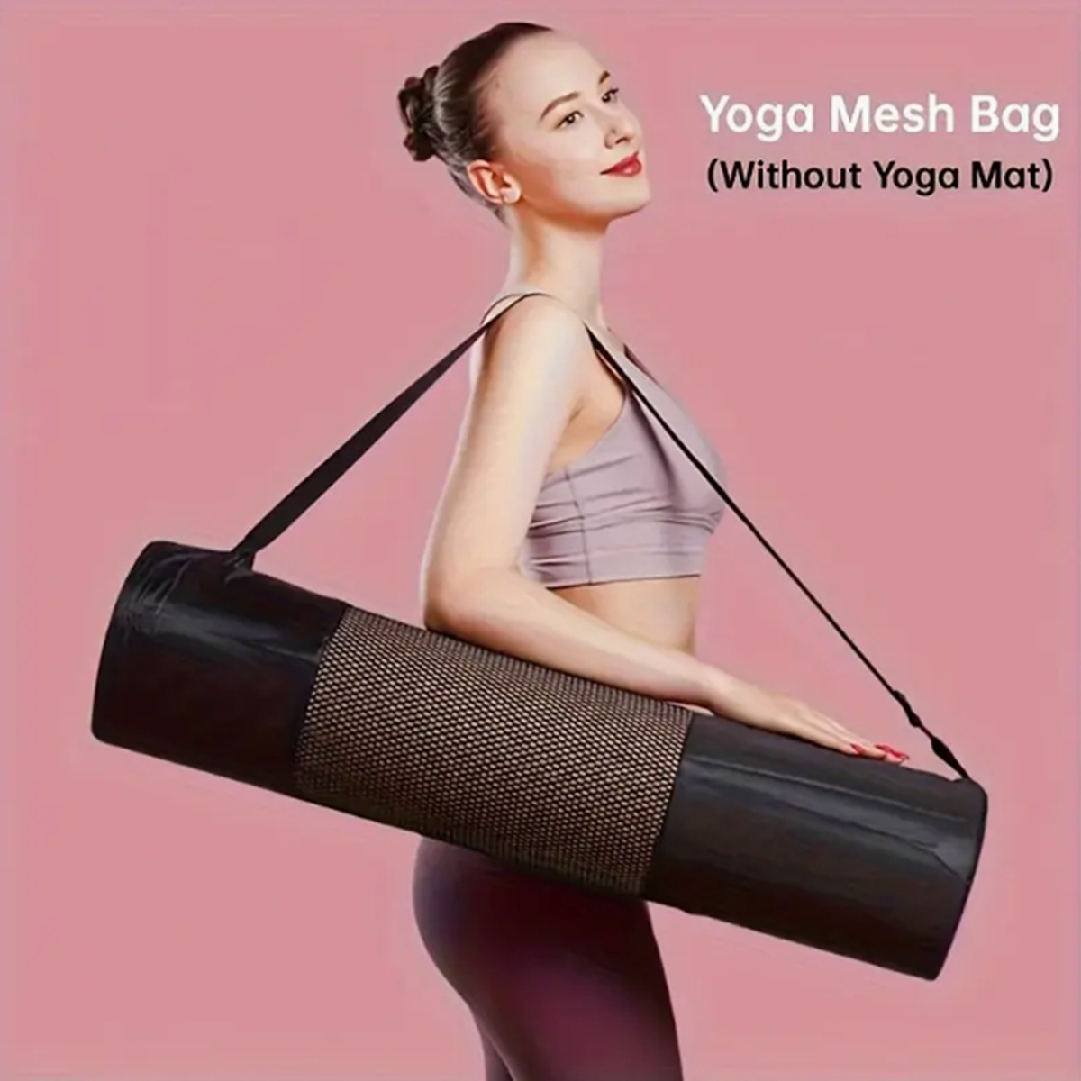 Yoga Fitness Matte - Sac de rangement en maille respirante