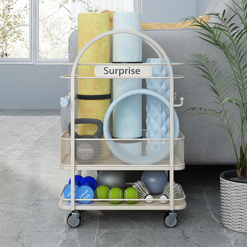 Yoga Fitness Rooms - Étagère de rangement robuste en acier