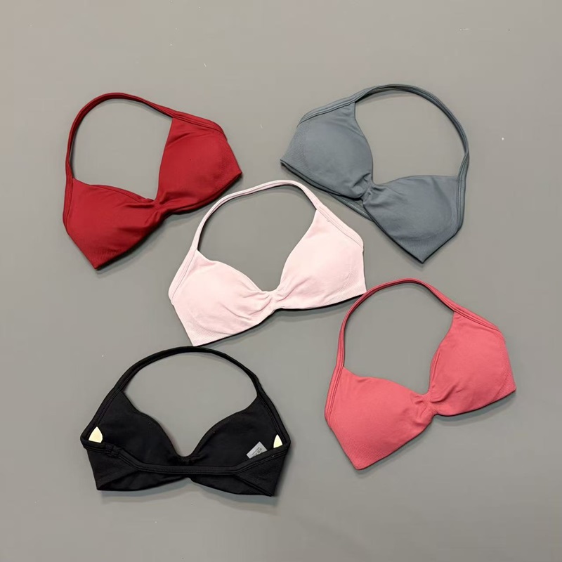 Yoga Fitness Matte - Soutien-gorge de sport halter pour femme,