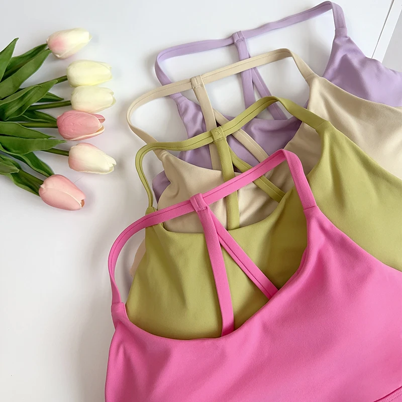 Yoga Fitness Matte - Couleur unie Fitness femmes Sport soutien-gorge