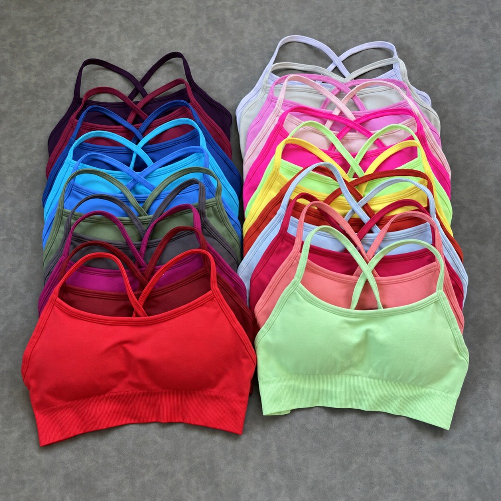 Yoga Fitness Matte - Soutien-gorge de sport rembourré sans couture