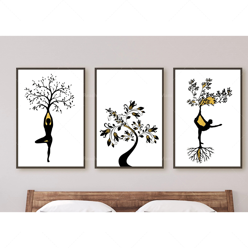 Zen Yoga Fitness - Affiche de postures de yoga, art