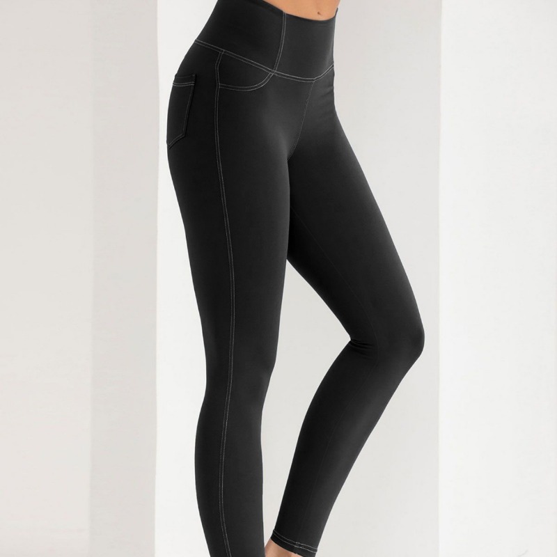Leggings de yoga imitation den - Yoga Fitness Levis avis et prix