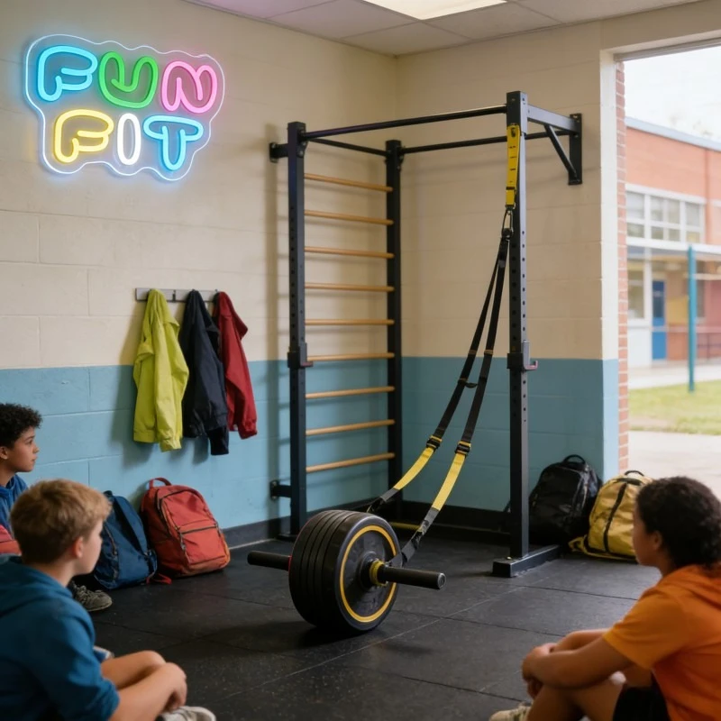 Enseigne néon LED Fun Fit en f - Yoga Fitness Rooms avis et prix