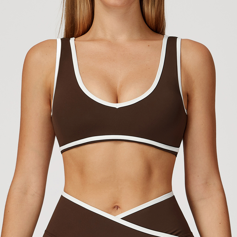 Soutien-gorge de sport à col e - Yoga Fitness Up avis et prix
