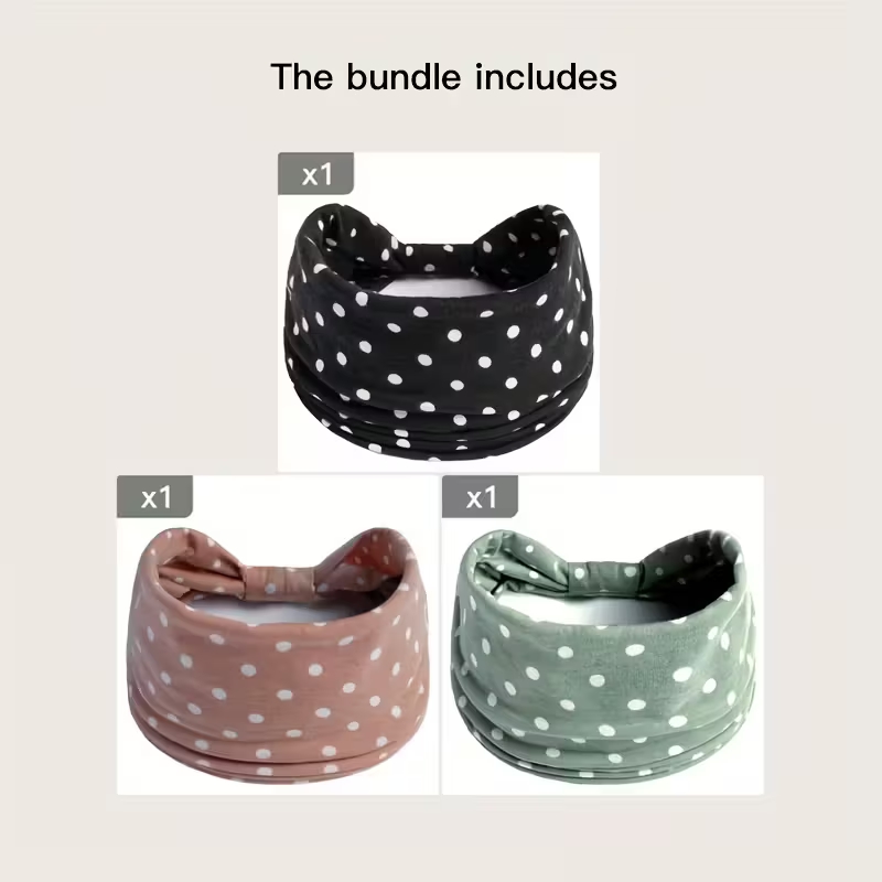 Bandeaux noués à pois Boho mod - Yoga Fitness Band avis et prix