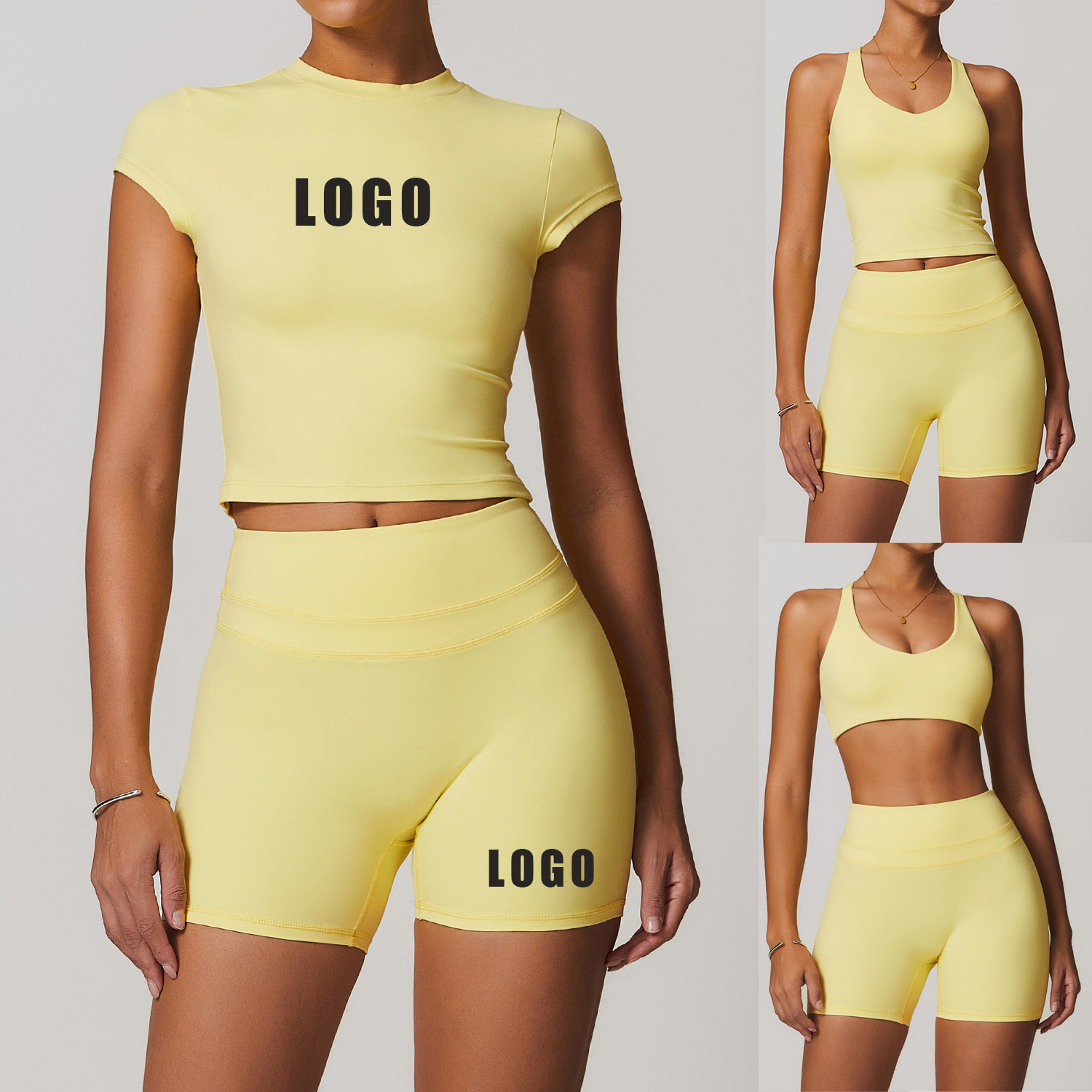 Combinaison de yoga avec LOGO  - Yoga Fitness Logo avis et prix