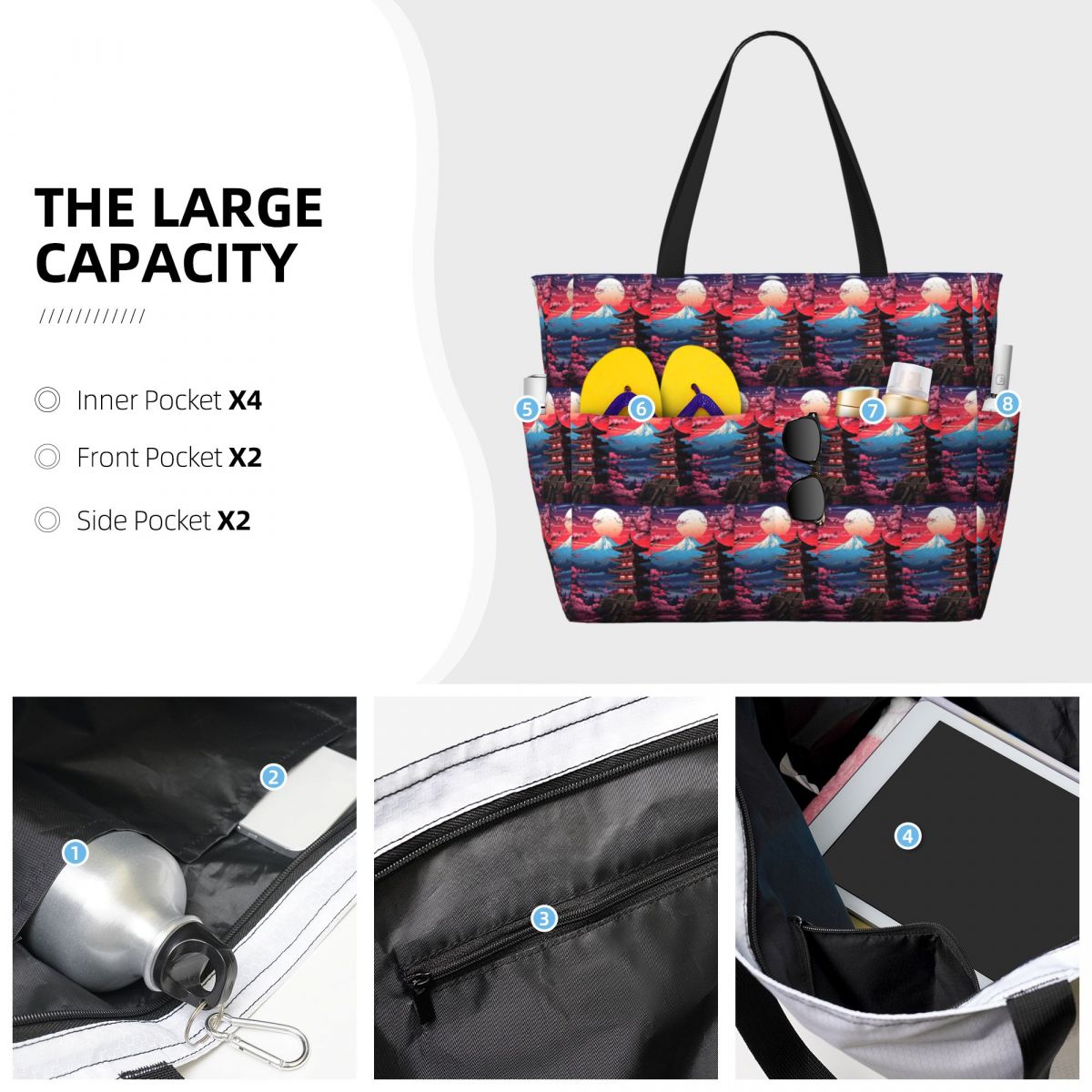 Sac de plage japonais avec fle - Yoga Fitness Levis avis et prix