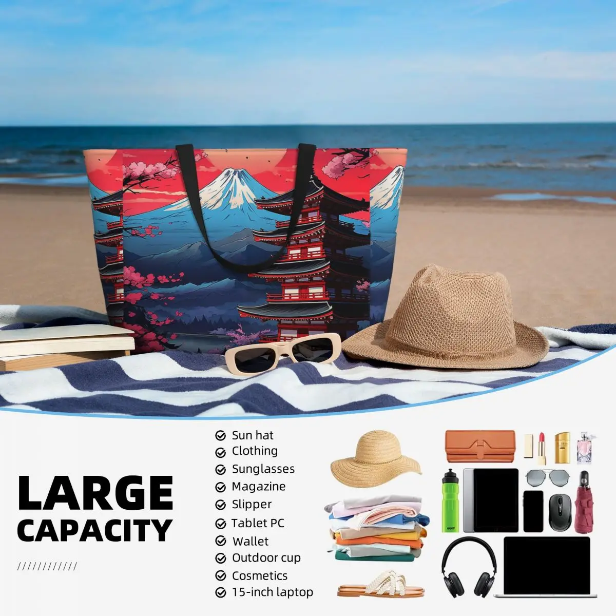Sac fourre-tout de plage avec  - Yoga Fitness Levis avis et prix