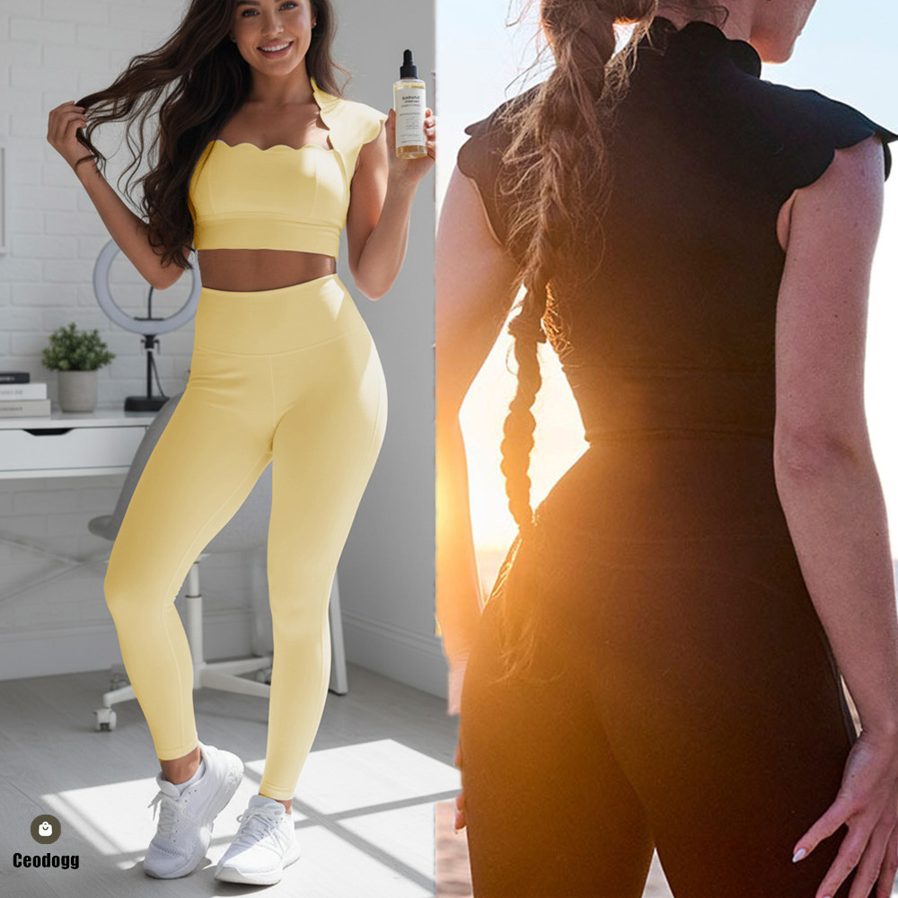 Débardeur de sport ondulé pour - Yoga Fitness Matte avis et prix